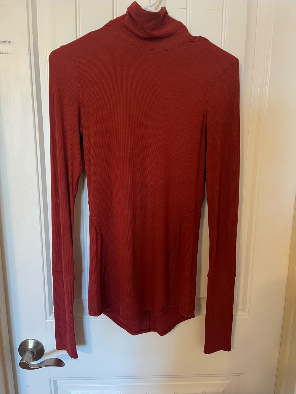 Lululemon Red Turtleneck Long Sleeve Top